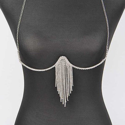 Fringe Rhinestone Iconic Bra Chain